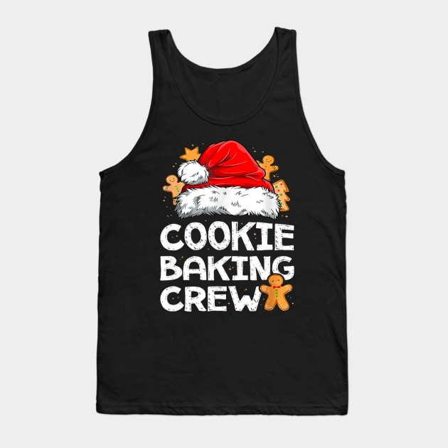 Cookie Baking Crew Christmas Santa Family Gingerbread Team Tank Top by Mitsue Kersting